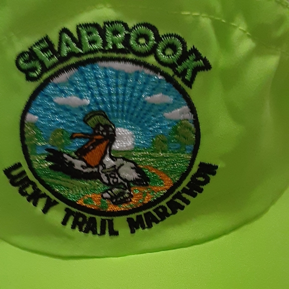 Neon Green "runnin' Pelican " OSFA Running Cap - Picture 2 of 6